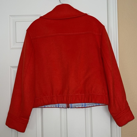 Ganni Cropped Wool Blend Zip Jacket - Picture 6 of 12